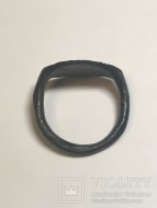 Античный бронзовый печатный щитковосрединный перстень
