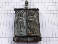 Нательная иконка складень Богородица Одигитрия. 5 образов. 12 век