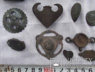 Разные бронзовые украшения конской сбруи. 18-19 век