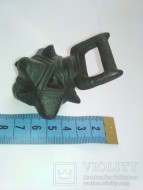 Кистень КР под кожаный ремень, бронзовый 166-167 грамм