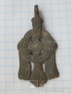 Серебряная орнитоморфная привеска в скандинавском стиле