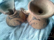 Ритуальная биноклеподобная посудина. Трипольская культура.