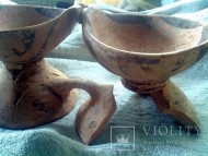 Ритуальная биноклеподобная посудина. Трипольская культура.