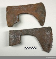 Medieval axes found in Uppsala, Sweden. These types of axes were further<!--br--><br />developed by Finnish blacksmiths. UM20997, Upplandsmuseet.