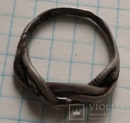 Витое серебряное древнерусское кольцо