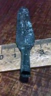 Кованый втульчатый наконечник стрелы. Поздняя бронза. 9 см. 12-11 век до н. э.