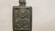 Нательная иконка Святой Николай Чудотворец, конец XIII-XIV вв.