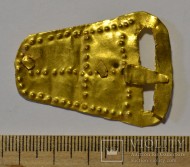 Золотая пряжка с крестом, Готская Культура, 4-5 век н.э., вес 3.8-3,9