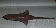 Трёхлопасной кунжутолистый наконечник стрелы со свистком. Золотая Орда, первая половина 14 века