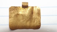 Золотая привеска  ЧК  посевное поле  2-4 век. Вес 3,43 грамма