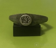 Византийский серебряный перстень-печать с монограммой