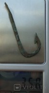 Древнерусский рыболовный бронзовый крючок