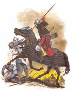 Монгольский кавалерист, в битве под Лигницей, 13 век