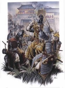 Раненые монгольские воины при осаде