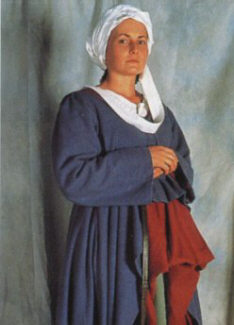 средневековый женский костюм