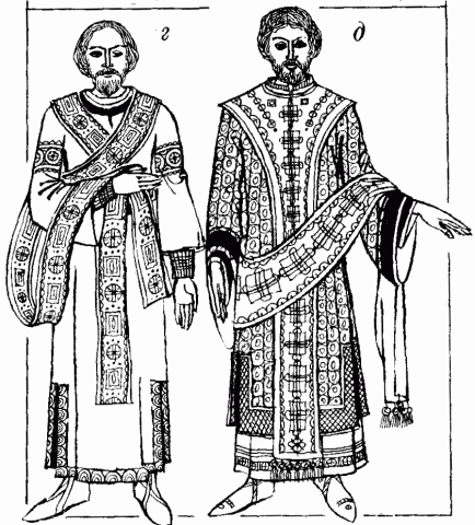візантійські чоловічі костюми