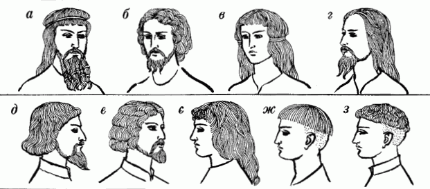Чоловічі зачіски. Західна Європа