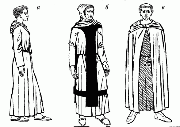европейське середньовічне монашеське вбрання