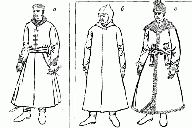 Український верхній чоловічий одяг. XV—XVII