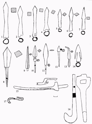 наконечники стріл та деталі арбалетів