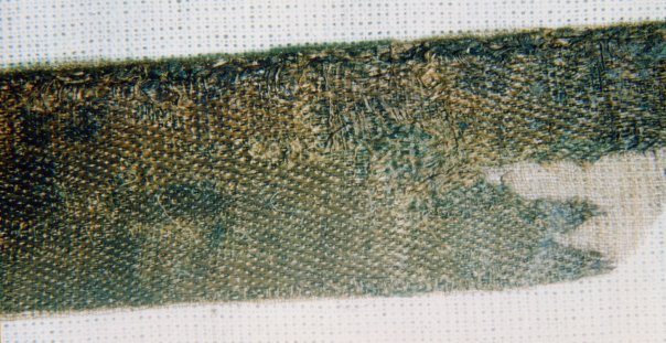 фрагмент ткани из раскопок