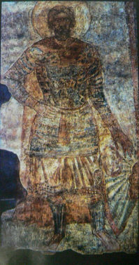 фреска святой воин