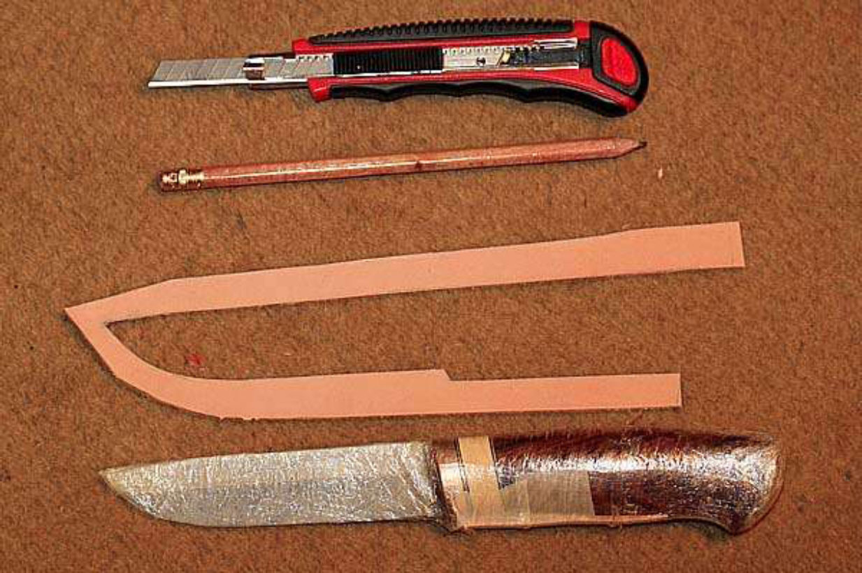 Ножны-чехол для 3-х метательных ножей кожаные
