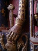 Латная перчатка Песочные Часы, Рукоять Меча, середина 14 века