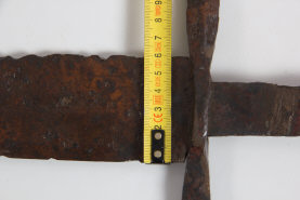 Наибольшая ширина клинка меча типа XVIa по Э.Окшотту, конца 15 - нач. 16 века