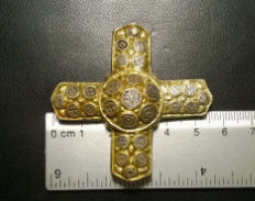 Серебрянная крестовина оголовья верхового коня, периода Киевской Ркси 11-13 век