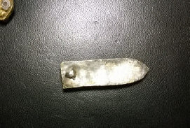 серебряный наконечник ремня конской сбруи 11-13 века