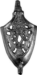 Sword scabbard chapes with bird motifs