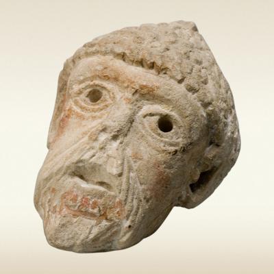 Мужская голова. Скульптура. 12 век