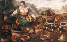 Торговка фруктати 1580. Худ. Винченцо Кампи
