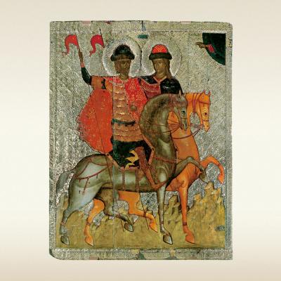 Икона: Святые князья Борис и Глеб