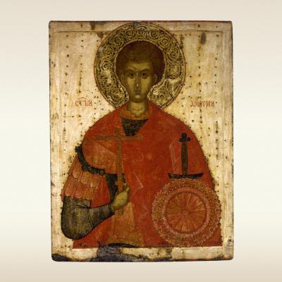 Икона. Великомученик Димитрий Солунский. 15 век