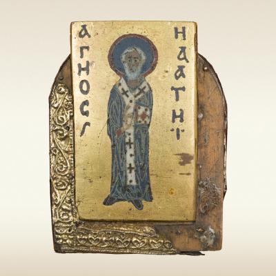 Иконка-реликварий. Святой Ипатий. 13 век