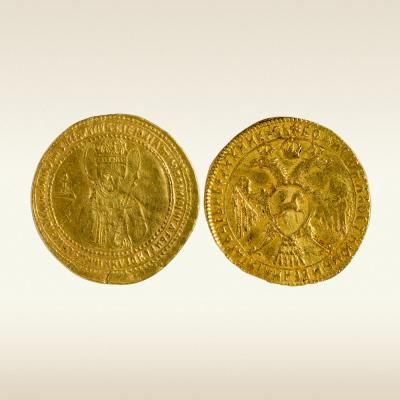 Портретный золотой в два угорских