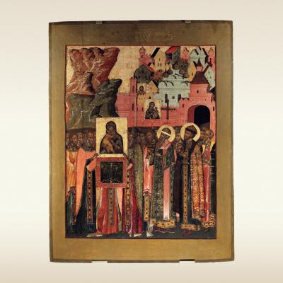 Икона. Сретение иконы Владимирской богоматери
