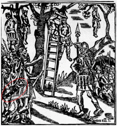 Гравер Илья. Иисус Навин вешает побежденных царей. 1645 (Киев)