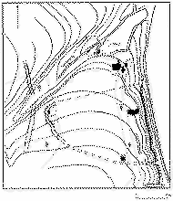 Схема расположения раскопов 2001-2003 годов.