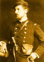 Лейтенант чилийской армии Хосе Л. Херрера Гандарильяс с корво за поясом, 1879