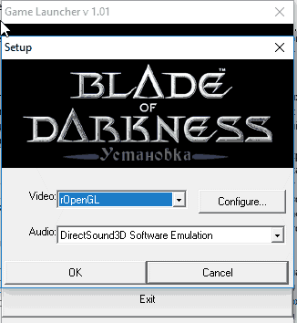 Game Launcher Blade of Darlness
