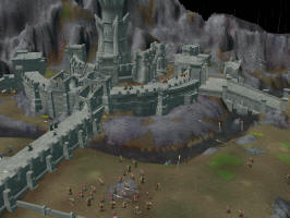 Панорама битвы у Хельмовой Пади за крепость Хорнбург. Ракурс, котрый в игре включить нельзя. Это один из сриншотов, представленых разрабочиками.