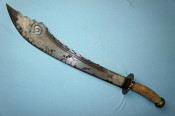 китайский меч Багуа Дао с 8-кольцами на обухе клинка