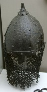 шлем Казазово представленный на выставке Сокровища Кубани, датирован 9 веком