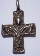 Двусторонний серебряный крест Киевской Руси