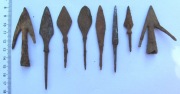 Коллекция наконечников стрел периода Киевской Руси