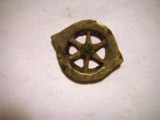 Серебрянный солярный амулет, символ колеса
