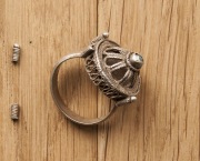 Массивный литовский серебряный перстень 14-15вв.